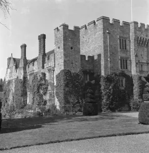 Stone Prints: A general view of Hever Castle. 1938