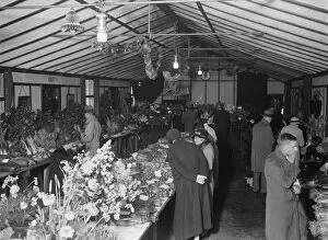 Vegetables Collection: The general view at a horticultural show. 1935