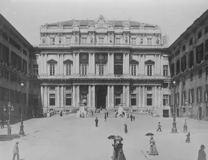 Square Prints: Genoa The Palazzo Ducale ( Simone Cantone ), Italy 22 March 1922