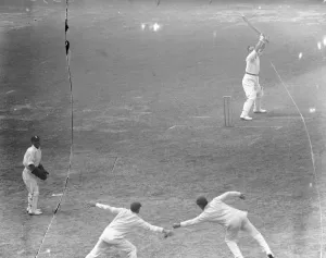 Gentlemen versus Players at the Oval. With wickets falling cheaply, the Hon Lionel