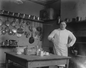 Kitchen Prints: Georges Carpentier in training for his contest with Ted Kid Lewis on May 11 Battling Marcot