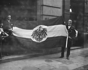 Flag Prints: German flag sold at the Baltic exchange at the sale of the Prinz Albertert 17