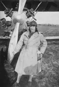 Germany to New York flight. The German pilot Udet. 1927