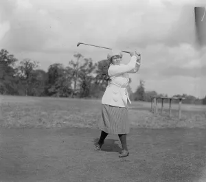 Girls Golf Championship Miss J Lockhart 13 September 1921