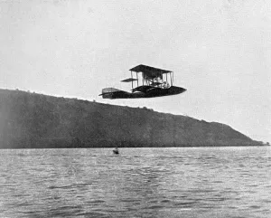 Golden Age Of Seaplane Prints: Glen Curtiss Flying Boat 1913