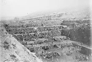 Gold Mining Settlement in Eastern Siberia 1920