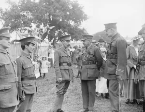 Uniforms Prints: The Golders Green gala, General Sir Desmond Callaghan. 9 September 1916