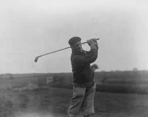 Swing Prints: Golf Championship at Sandwich, Kent. Abe Mitchell. 10 May 1928