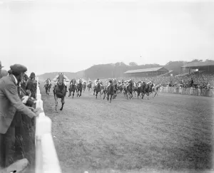 Goodwood Races The race for the Stewards Cup. Tetrameter winning from night patrol