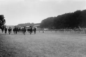 Spectators Prints: Goodwood Races, Sussex, England The finish of the Stewards Cup race
