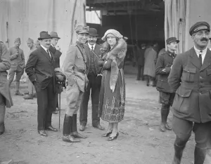 Air And Flying Machine Prints: The Gordon Bennett Air Race at Etampes near Paris Colonel Piccio of the Italian