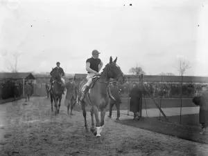 Jockey Prints: One of the Grand National Candidates, Old Tay Bridge ( Captain Bennett up )