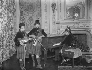 Prints of The three granddaughters of the Begum of Bhopal photographed at Portman Square 1920s Prints: The three granddaughters of the Begum of Bhopal photographed at Portman Square