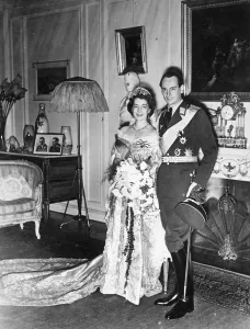 Grandson of ex-Kaiser weds Grand Duchess at Potsdam. The Royal house of Hehenzollern