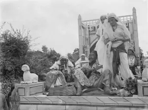 Parade Prints: The Gravesend Carnival procession in Kent. The Cairo float. 1939