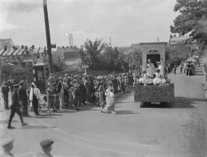 The Gravesend Carnival procession in Kent. 1939