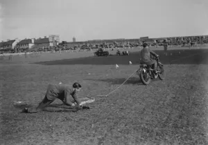 The Gravesend and District Motor Cycle Gymkhana in Kent. This race involves
