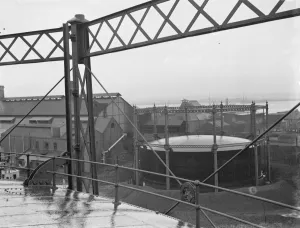 Gravesend Gasworks in Kent. General view of the works. 1939