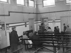 Gravesend hospital series. The waiting room in the out patient department