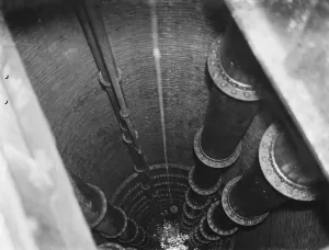 Gravesend Water Works in Kent. A well. 1939