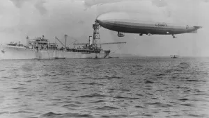 Great American airship USS Shenandoah (ZR-1) in remarkable mooring tests