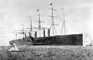 Steamship Prints: The Great Eastern Isambard Kingdom Brunel proposed to the Eastern Steam Navigation