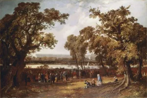 Event Prints: The Great Exhibition by T. Colman Dibden - 1851 Crystal Palace in Hyde Park, 1851 Crowds