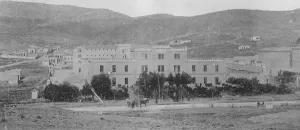 The Greek executions. The Averoff Prison, Athens, where the ex Greek Ministers