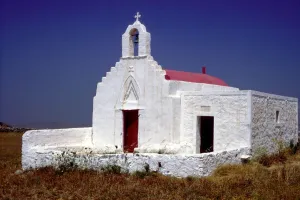 Paranormal Prints: Greek Orthodox church on the Greek island of Mykonos
