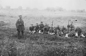 Greek troops ( light infantry ) in their national costume bivouacing in Asia Minor 10