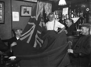 Alcohol Prints: Greenhithe British Legion flag. 1935