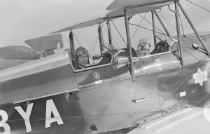 Plane Prints: Guild of air pilots and navigators display at Brooklands Mr Maldon Harley and Miss
