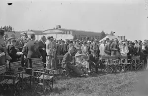 Guild of air pilots and navigators display at Brooklands The Prince of Wales with