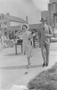 Guild of air pilots and navigators display at Brooklands - Sir Weldon and Lady Dalrymple