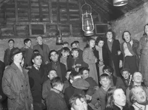 Gypsy childrens Sunday school in the cow shed in St Mary Cray )