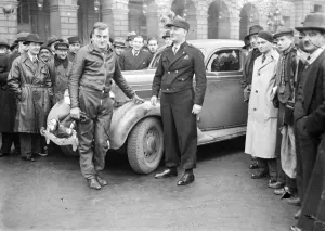 H Stoffet Boucherain, Monte Carlo Rally driver. 22 January 1935