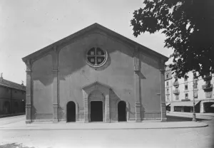 Hall of the Reformation at Geneva where the meeting of the League of Nations are being held