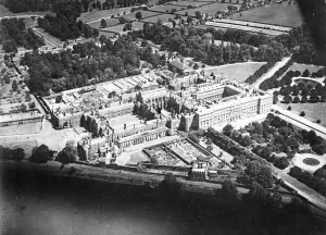 1940s Prints: Hampton court from the air. 22 August 1947