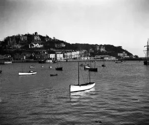 Town Prints: The harbour at Torquay, Devon. 1 February 1928
