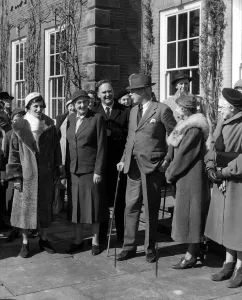 Group Prints: Harold Macmillan opened the gardens of his Birch Grove home to the public - Macmillan