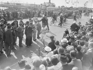 Harold Whitlock the Olympic champion and winner of the past three years, finishing