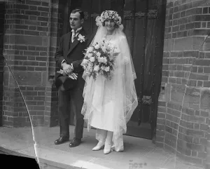 Harry Tates son married Mr R Hutchinson, son of Harry Tate, was married at Christ Church