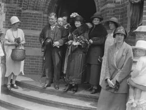 Harry Tates son married Mr R Hutchinson, son of Harry tate, was married at Christ Church