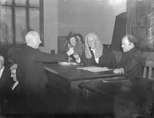 A hatchet, bill hook and faggots, were handed over before the Kings Remembranceer at the law courts