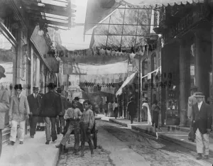 Havana swept by hurricane. O Reilly Street, the principal buisness thoroughfare in Havana