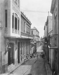 Havana swept by hurricane. A typical residential thoroughfare in Havana. 21