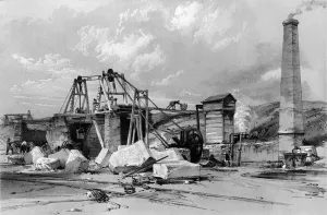 Railway Prints: Head gear Great Shaft Kilsby Tunnel