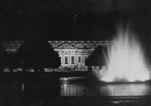 Heavy rain washed out part of the government party held at Hampton Court Palace last night