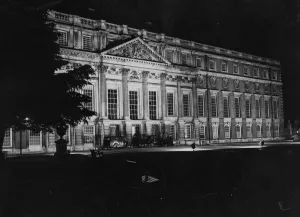 House Prints: Heavy rain washed out part of the government party held at Hampton Court Palace last night