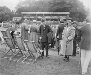 Deck Chairs Prints: Henley Regatta General Sir George Higginson Order of the Bath who is 96 years